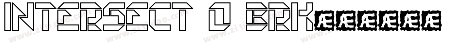 Intersect O BRK字体转换